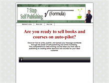 Tablet Screenshot of 7stepselfpublishingformula.com